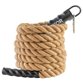Gym Climbing Rope, 1.5" Diameter 20 ft Length Gym Fitness Training Rope, Gym Exercise Workout Rope for Adults